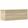 vidaXL Geymslubox Sonoma Eikarlitur 90x35x35 cm Samsettur Vi&eth;ur