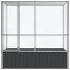 vidaXL Stórt Fuglabúr 210,5x107x212 cm Stál
