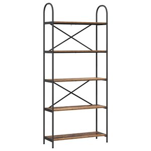 vidaXL Hilla Gamalt timbur 80 x 30 x 183 cm Samsettur vi&eth;ur