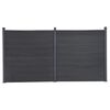 vidaXL Gir&eth;ingarpl&ouml;tusett Gr&aacute; 353x186 cm WPC