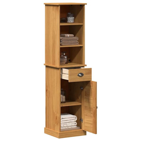 vidaXL Ba&eth;herbergismublasett me&eth; hur&eth; VIGO 2 pcs Br&uacute;nn og hunangsbr&uacute;nn