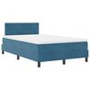 vidaXL LED Box Spring R&uacute;m me&eth; d&yacute;nu D&ouml;kkbl&aacute;r 120 x 200 cm Flauel