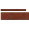 vidaXL Gar&eth;ja&eth;ar Rusty 450 x 0.05 x 15 cm Ve&eth;ra&eth; st&aacute;l
