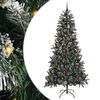 vidaXL Gervi j&oacute;latr&eacute; me&eth; 300 LED Gr&aelig;nn 240 cm PVC, plast og st&aacute;l