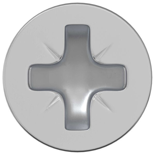 vidaXL Skr&uacute;fa 2 pcs Silfur M6 x 12 mm J&aacute;rn