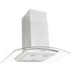 vidaXL Eyjuh&aacute;fur 90 cm Ry&eth;fr&iacute;tt St&aacute;l 756 m&sup3;/klst. LED