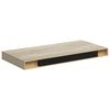 vidaXL Vegghengdar Hillur 2 stk. Eik 50x23x3,8 cm MDF