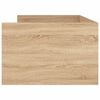 vidaXL Rúmgrind með Skúffum Sonoma Eik 75x190cm Lítil Einbreið