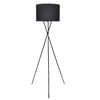vidaXL Standlampi me&eth; Standi Svartur 139 cm