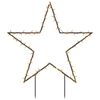 vidaXL J&oacute;lalj&oacute;saskreyting me&eth; Spikes Star 80 LED 60 cm