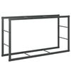 vidaXL Eldivi&eth;argrind Svartur 110x30x61 cm St&aacute;l