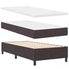 vidaXL Kassi vorinn r&uacute;m me&eth; d&yacute;nu me&eth; led D&ouml;kkbr&uacute;nn 90 x 190 cm d&uacute;kur