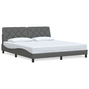 vidaXL R&uacute;mgrind &aacute;n D&yacute;nu D&ouml;kkgr&aacute; 180x200 cm Tau&aacute;kl&aelig;&eth;i