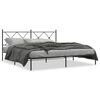 vidaXL R&uacute;mgrind &uacute;r M&aacute;lmi &aacute;n D&yacute;nu me&eth; H&ouml;f&eth;agafli Sv&ouml;rt 183x213 cm