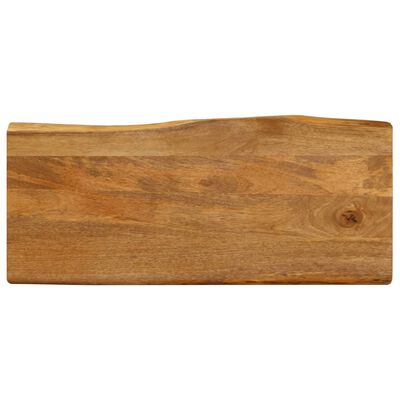 vidaXL Borðplata 100x40x3,8cm Náttúrulegum Brúnum Gegnheill Mangóviður