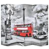 vidaXL Samanbrj&oacute;tanlegt Skilr&uacute;m 228x170 cm London Str&aelig;tisvagn Svart og Hv&iacute;tt