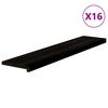 vidaXL Stiga 16 stk D&ouml;kkbr&uacute;nt 120x25x2 cm gegnheil vi&eth;ar Eik