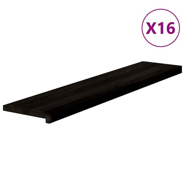vidaXL Stiga 16 stk D&ouml;kkbr&uacute;nt 120x25x2 cm gegnheil vi&eth;ar Eik