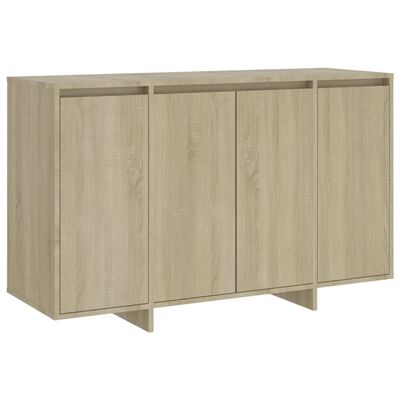 vidaXL Skenkur Sonoma Eik 120x41x75 cm Samsettur Viður