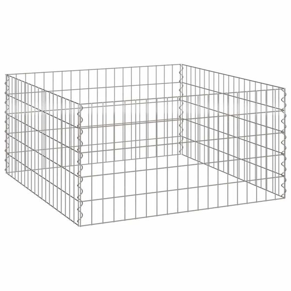 vidaXL Kompostari Grár Stál