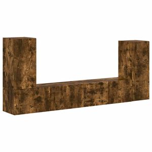 vidaXL Sj&oacute;nvarpssk&aacute;pasett 4 pcs Rau&eth;-eik Samsettur vi&eth;ur