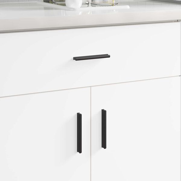 vidaXL Handfang 12 pcs Svartur 106 x 7,4 x 15,5 mm &Aacute;l