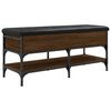 vidaXL Sk&oacute;bekkur Br&uacute;n Eik 102x42x45 cm Samsettur Vi&eth;ur