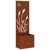 vidaXL Gar&eth;s b&uacute;na&eth; skj&aacute;r &Uacute;tskur&eth;ur Rusty 50 x 150 cm Ve&eth;ra&eth; st&aacute;l