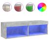 vidaXL Sj&oacute;nvarpssk&aacute;pur me&eth; LED-lj&oacute;sum Steypugr&aacute;r 100x30x30 cm