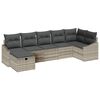 vidaXL S&oacute;fasett me&eth; p&uacute;&eth;i 8 pcs p&oacute;l&yacute;rattan