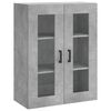 vidaXL Vegghengdur Sk&aacute;pur Steypugr&aacute;r 69,5x34x90 cm
