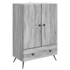vidaXL Vi&eth;beinteyfla Gr&aacute;r Sonoma eikarlitur 66 x 34,5 x 95 cm