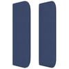vidaXL Höfðagafl með Eyrum Blátt 183x16x78/88 cm Efni
