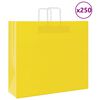 vidaXL Papp&iacute;rspokar 250 stk me&eth; Handf&ouml;ngum Gulir 54x15x49 cm