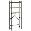 vidaXL &THORN;vottav&eacute;lask&aacute;pur Sonoma Eik 67x25x163 cm Samsettur Vi&eth;ur