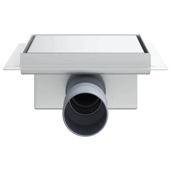 vidaXL 2 &iacute; 1 sturtuvatn Silfur 15 x 15 cm Ry&eth;fr&iacute;tt st&aacute;l 304