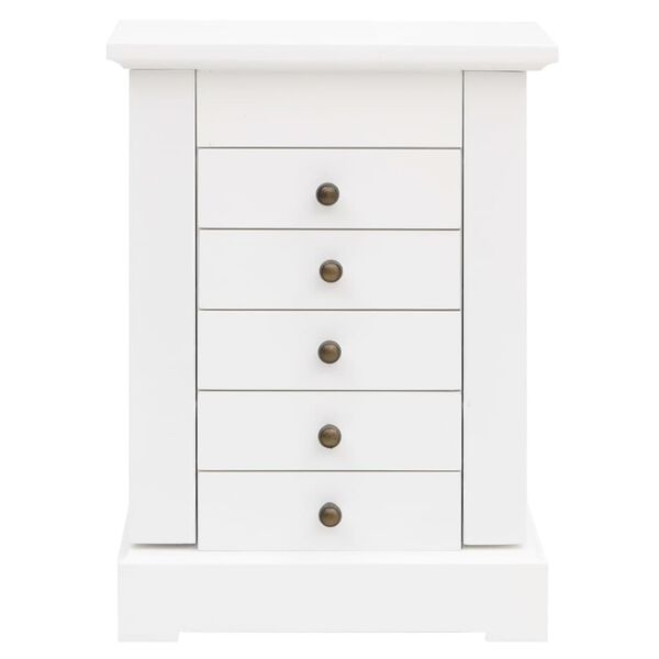 245753 vidaXL Skartgripaveski með Spegli MDF 25x13,5x34 cm