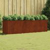 vidaXL Upph&aelig;kka&eth; Gar&eth;ker 280x80x80 cm Corten St&aacute;l