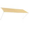 vidaXL &Uacute;tdraganleg Mark&iacute;sa 300 x 150 cm Gul og Hv&iacute;t