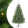 vidaXL J&oacute;latr&eacute; me&eth; 300 LED me&eth; standi Gr&aelig;nn 180 cm PE