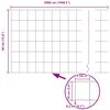 vidaXL Evrópsk girðing Grár 0.4 x 50 m PVC-húðaður járn