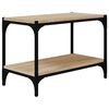 vidaXL Sj&oacute;nvarpssk&aacute;pur Sonoma Eik 60x33x41 cm Samsettur Vi&eth;ur/St&aacute;l