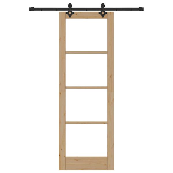 vidaXL Rennidyr N&aacute;tt&uacute;rulegur 73,5 x 211 cm Gegnheil fura og gler