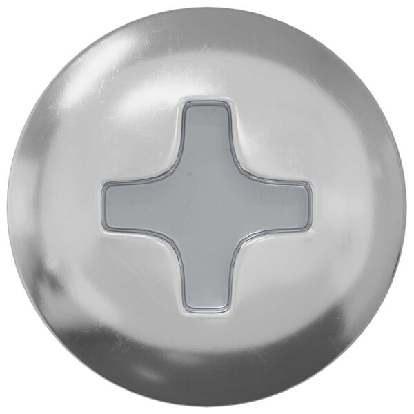 vidaXL Tr&eacute;stunga 2 pcs Silfur M4 x 28 mm J&aacute;rn