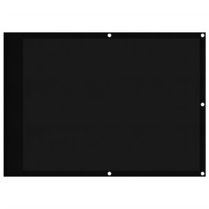 vidaXL Svalaskilr&uacute;m Svartur 75x700 cm 100% P&oacute;l&yacute;ester Oxford