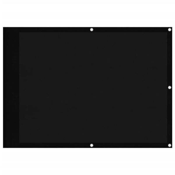 vidaXL Svalaskilr&uacute;m Svartur 75x700 cm 100% P&oacute;l&yacute;ester Oxford