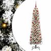 vidaXL Gervi j&oacute;latr&eacute; me&eth; 300 LED Hv&iacute;tt 180 cm PVC, Metall og Plastefni