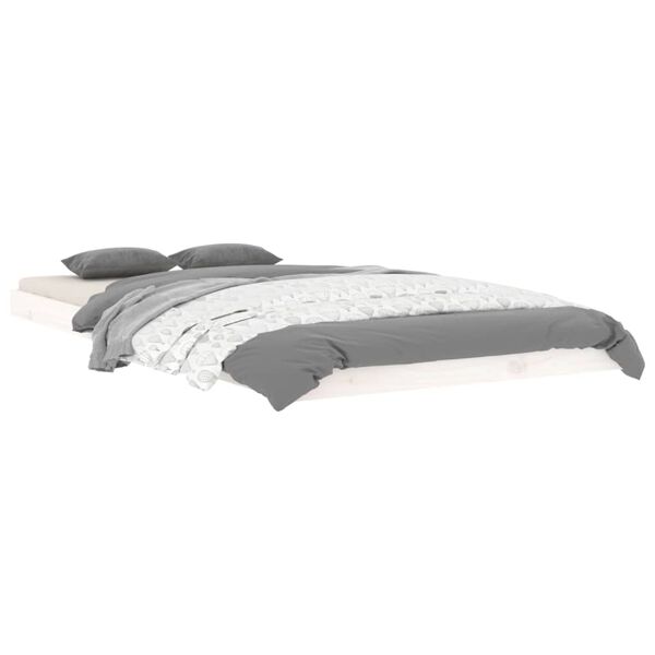 vidaXL R&uacute;mgrind Hv&iacute;t 100x200 cm Gegnheil Fura