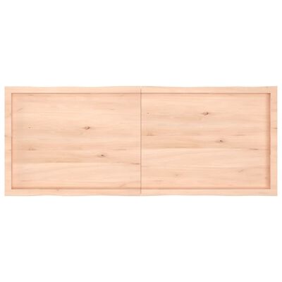 vidaXL Borðplata 160x60x(2-6) cm Ómeðhöndlaður Viður Náttúrul. Brúnir