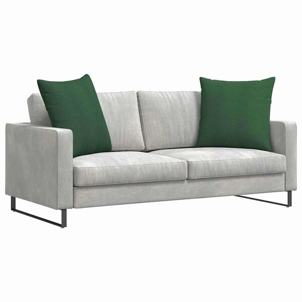 vidaXL S&oacute;fap&uacute;&eth;ar 2 pcs D&ouml;kkgr&aelig;n 80 x 80 cm Korduroy efni